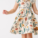 The Summer Sleeve Ballet Dress in Herbal Study