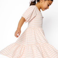 The Short Sleeve Ballet Dress in Blush Alice + Ames The Short Sleeve Ballet Dress in Blush Alice + Ames