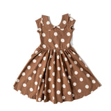 The Peter Pan Ballet Dress in Hazelnut Dot