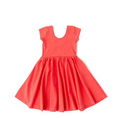 The Summer Sleeve Ballet Dress in Geranium