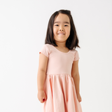 The Summer Sleeve Ballet Dress in Blush