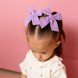 The Lila Bow Clip Set