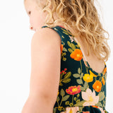 Tank Ballet Dress in Midnight Botany
