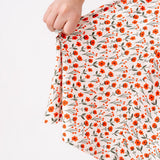 The Short Sleeve Ballet Dress in Ruby Floral