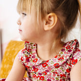 The Peter Pan Ballet Dress in Poppy Floral