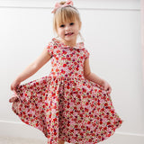 The Peter Pan Ballet Dress in Poppy Floral