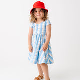 The Summer Sleeve Ballet Dress in Saltwater