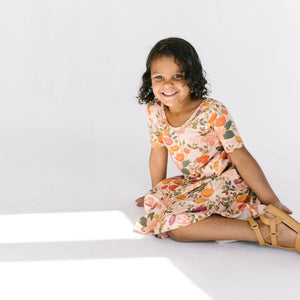 THE SHORT SLEEVE BALLET DRESS IN BOTANICAL
