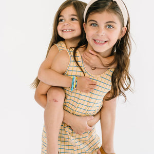 THE TANK SHORTIE JUMPSUIT IN JOSIE PLAID