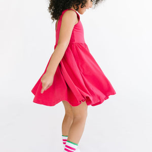 THE TANK BALLET DRESS IN RASPBERRY