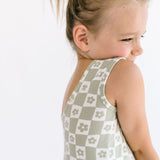 THE TANK BALLET DRESS IN CHECKED FLEUR