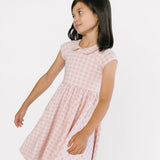 The Peter Pan Ballet Dress in Lilac Gingham