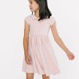 THE PETER PAN BALLET DRESS IN LILAC GINGHAM