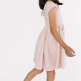 The Peter Pan Ballet Dress in Lilac Gingham