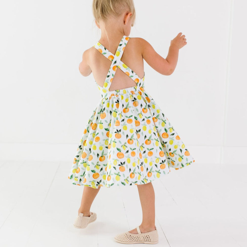 THE PINAFORE DRESS IN LIMONE