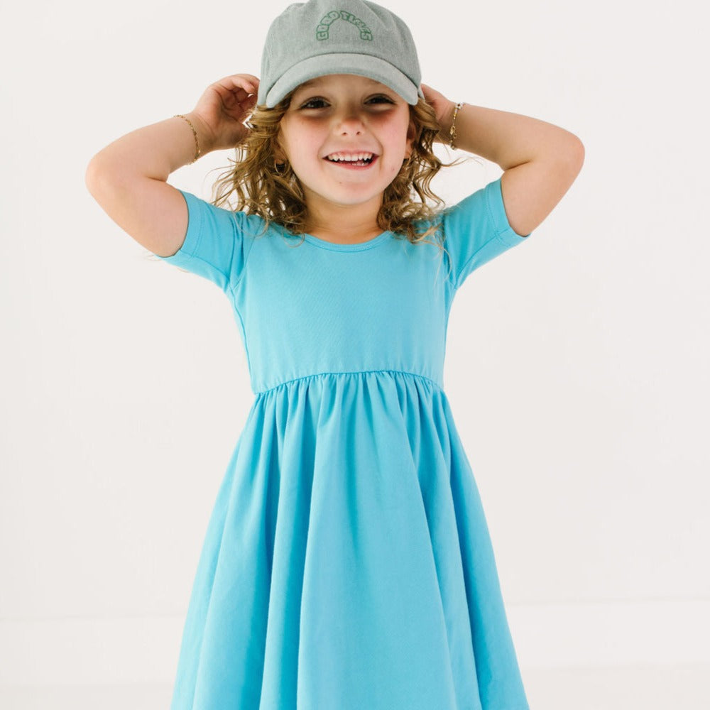 THE SHORT SLEEVE BALLET DRESS IN RAIN