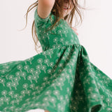 The Short Sleeve Ballet Dress in Fresh Fields