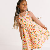THE PINAFORE DRESS IN PETAL PARTY