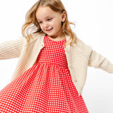 The Ballet Dress in Cranberry Grid