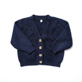 The Essential Cardigan in Blueberry