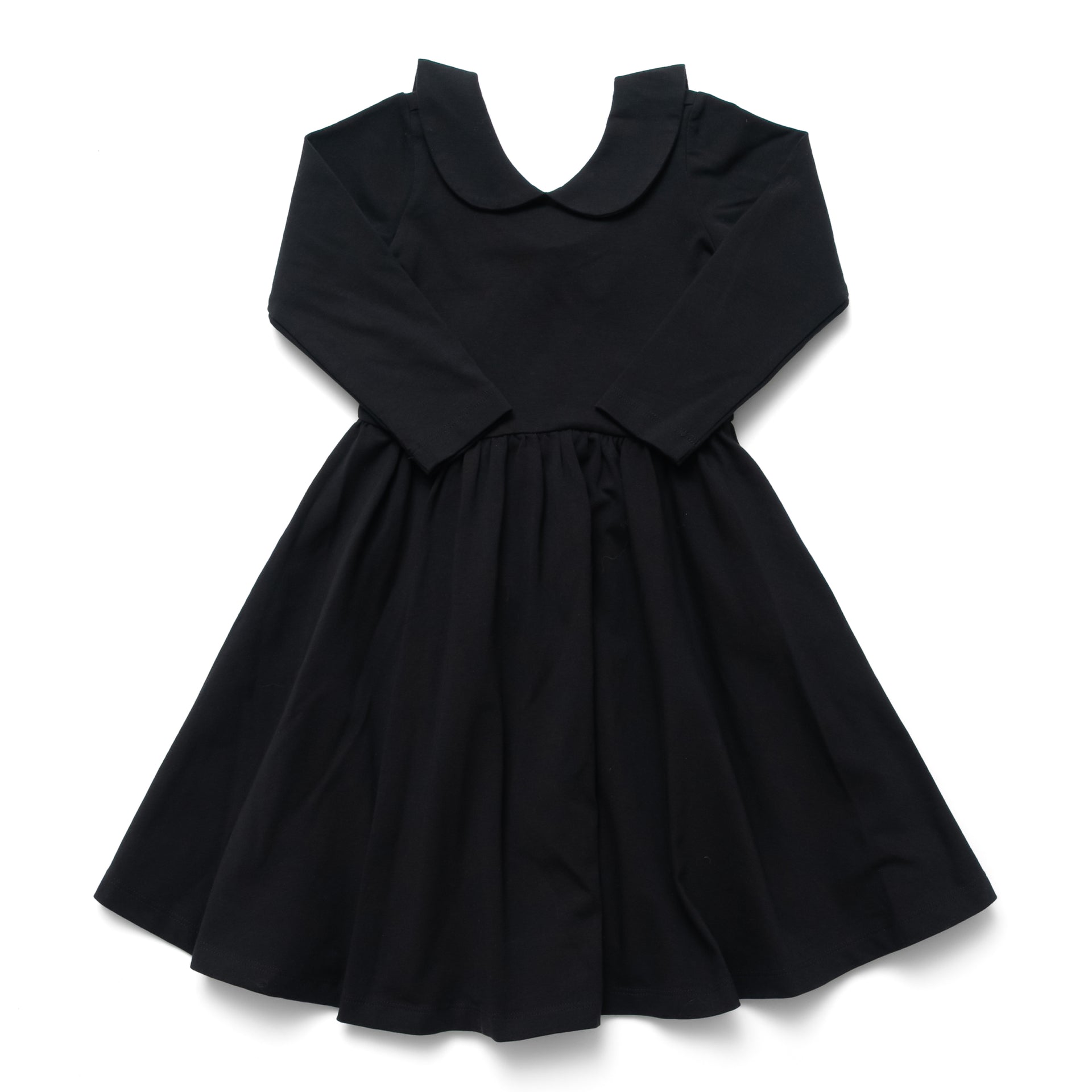 The Long Sleeve Peter Pan Dress in Ebony | 7 The Long Sleeve Peter Pan Dress in Ebony | 7