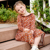 The Long Sleeve Peter Pan Dress in Storybook