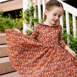 The Long Sleeve Peter Pan Dress in Storybook