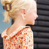 The Long Sleeve Peter Pan Dress in Wonderland