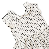 The Peter Pan Ballet Dress in Ivory Dot