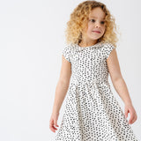 The Peter Pan Ballet Dress in Ivory Dot