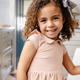 The Peter Pan Ballet Dress in Dusty Rose