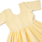 The Short Sleeve Ballet Dress in Buttermilk