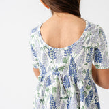 The Short Sleeve Ballet Dress in Lupine