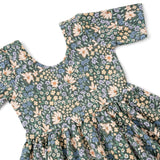 The Short Sleeve Ballet Dress in Mountain Field