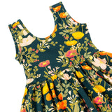 Tank Ballet Dress in Midnight Botany
