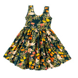 Tank Ballet Dress in Midnight Botany