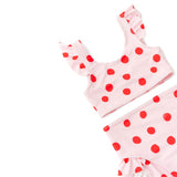 The Leslie Two-Piece in Blush Dot