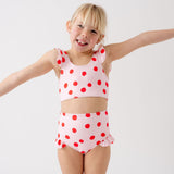 The Leslie Two-Piece in Blush Dot