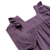 The Long Sleeve Stella Dress in Eggplant