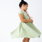 The Peter Pan Ballet Dress in Pistachio