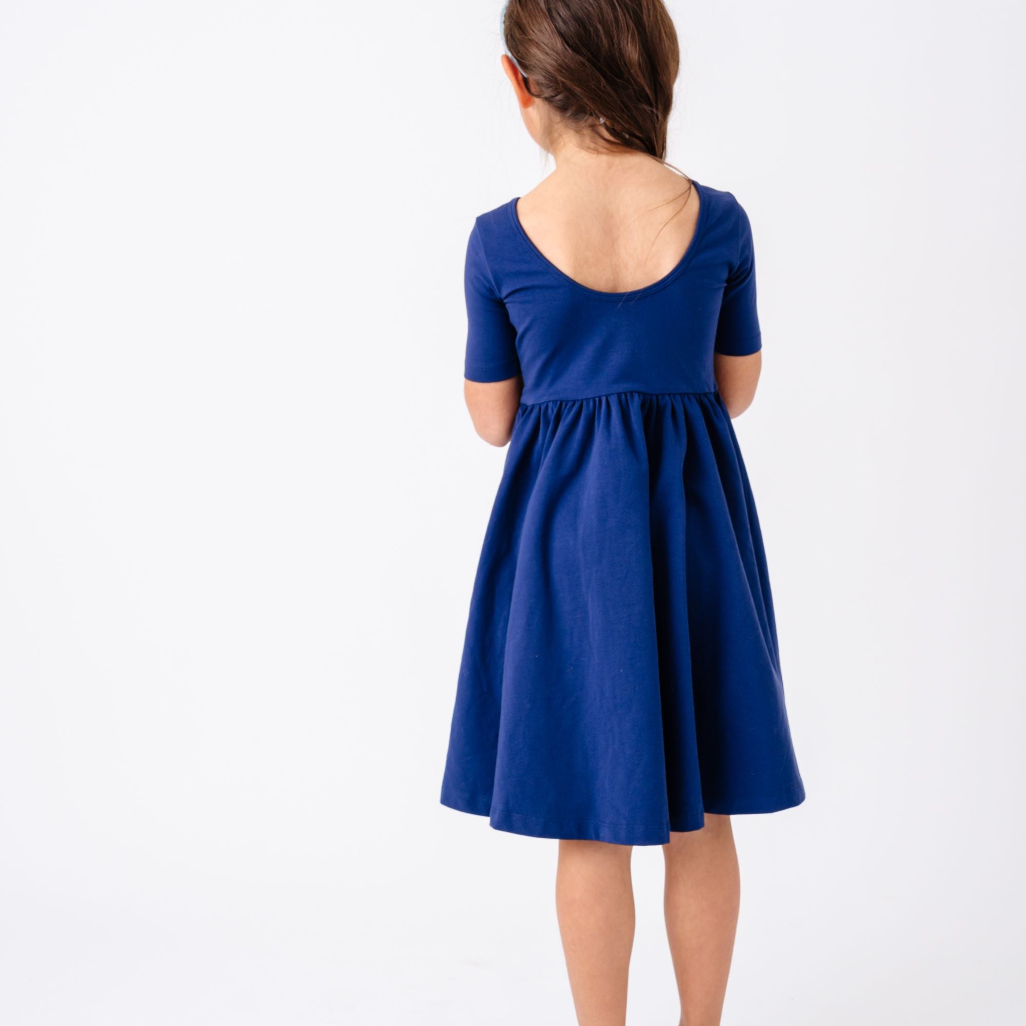 The Short Sleeve Ballet Dress in Blueberry | 3T The Short Sleeve Ballet Dress in Blueberry | 3T