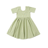 The Short Sleeve Ballet Dress in Pistachio