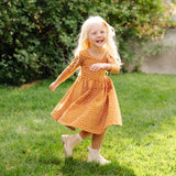 The Ballet Dress in Chestnut Dot