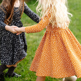 The Ballet Dress in Chestnut Dot