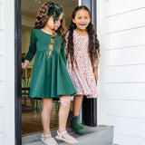 The Ballet Dress in Ruby Floral