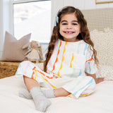 The Lounge Set in Rainbow Ruffle