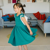 The Peter Pan Ballet Dress in Emerald