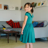 The Peter Pan Ballet Dress in Emerald