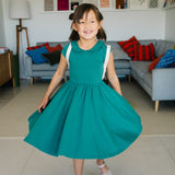 The Peter Pan Ballet Dress in Emerald