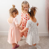 The Short Sleeve Ballet Dress in Blush